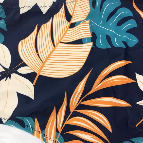 BEACHSISSI🌺Scolloped Hem Leaf Tankini Set👙S - Picture 10 of 10